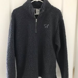 PINK half zip pullover